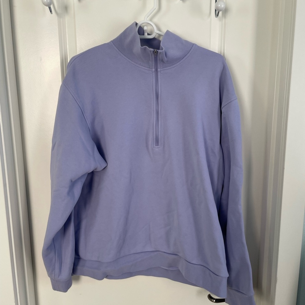 Lululemon French Terry Oversized Half Zip - Lilac Smoke